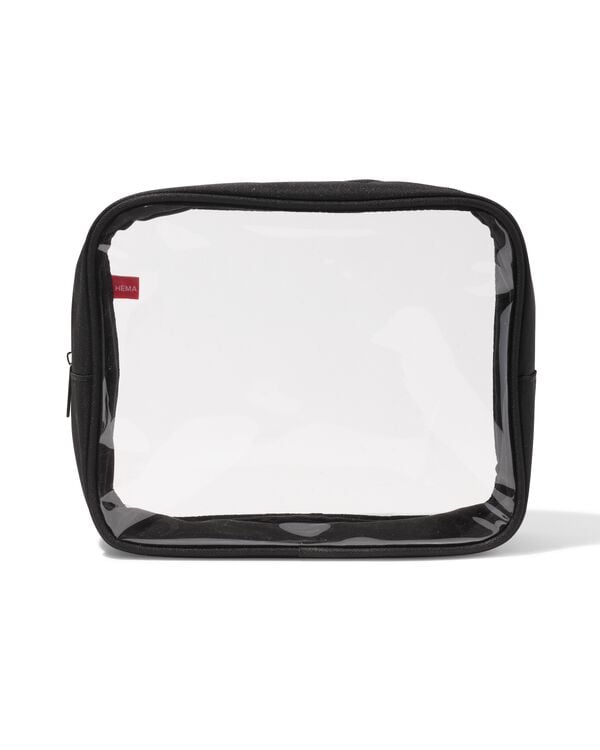 trousse de toilette 25x20cm transparente - 11890728 - HEMA