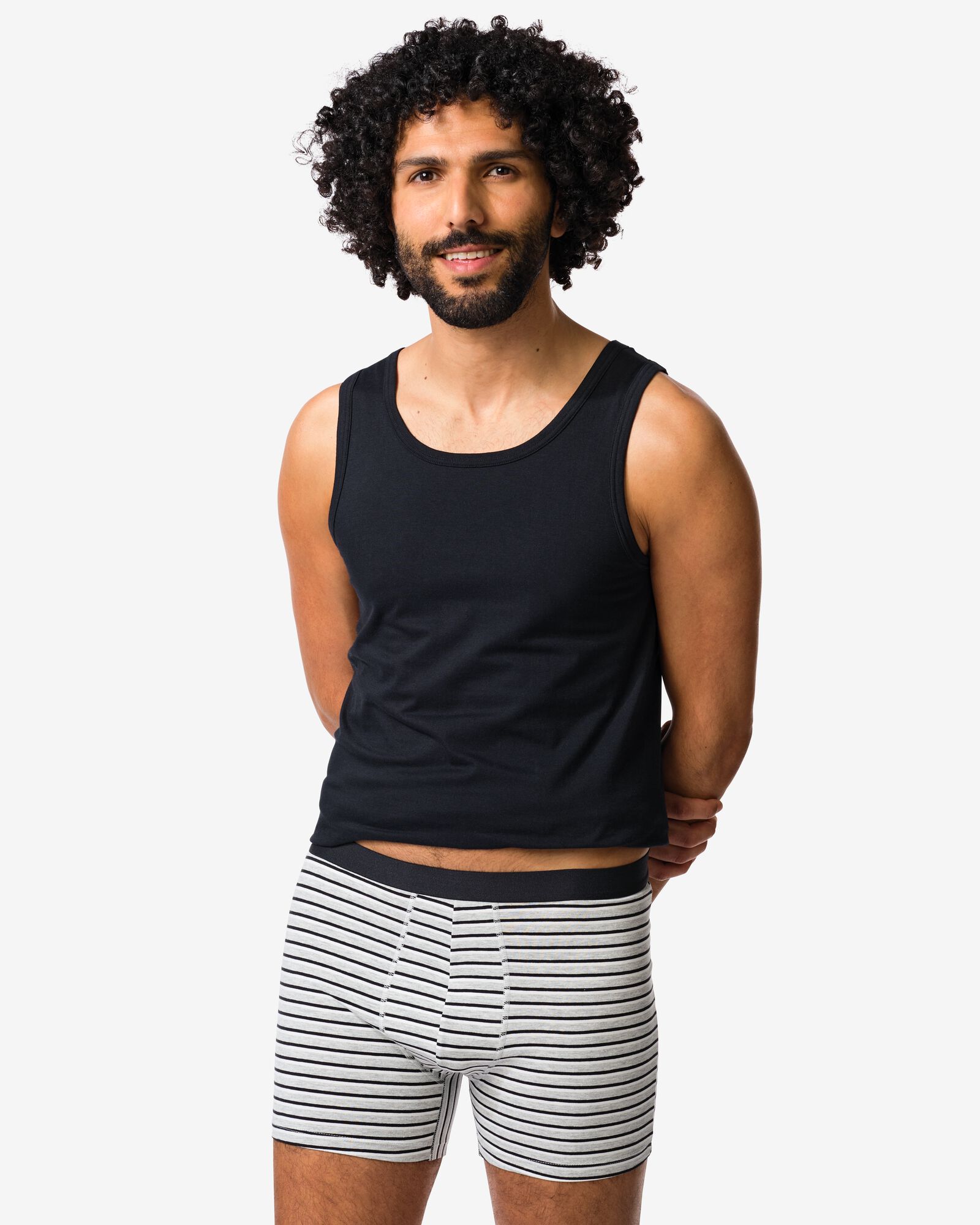 Herren-Boxershorts getupft &ndash; 3 St&uuml;ck schwarz schwarz - 19168350BLACK - HEMA