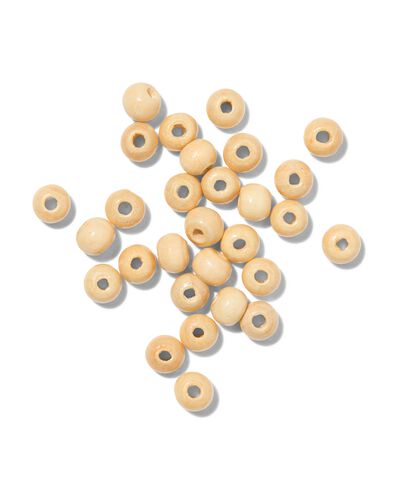 Perlenmix Holz rund - 15900389 - HEMA