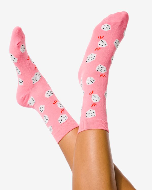 Socken, mit Baumwolle, Take a Chance rosa rosa - 4141145PINK - HEMA