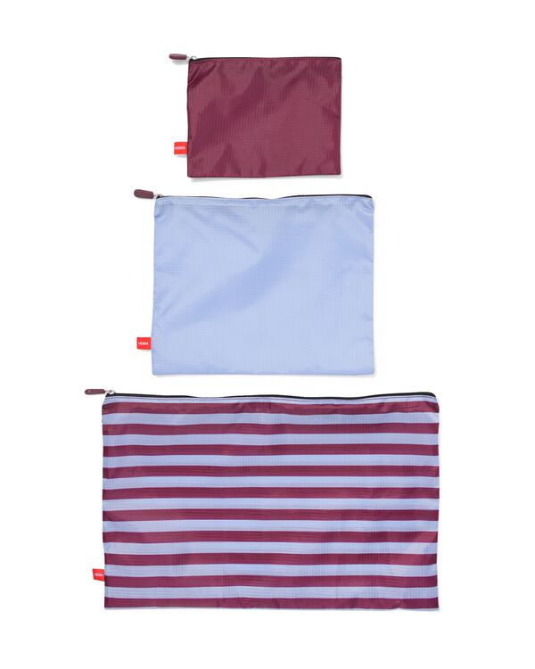 pochettes &agrave; fermeture &eacute;clair S+M+L - lot de 3 - 18670058 - HEMA