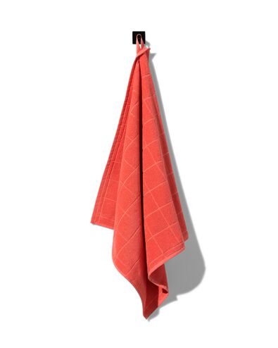 essuie-mains 50x50 coton corail - 5450040 - HEMA