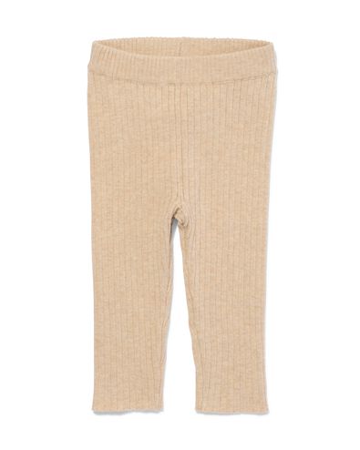 baby legging rib gebreid zand - 33073860SAND - HEMA