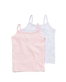 2er-Pack Mädchen-Hemden graumeliert graumeliert - 1000001703 - HEMA
