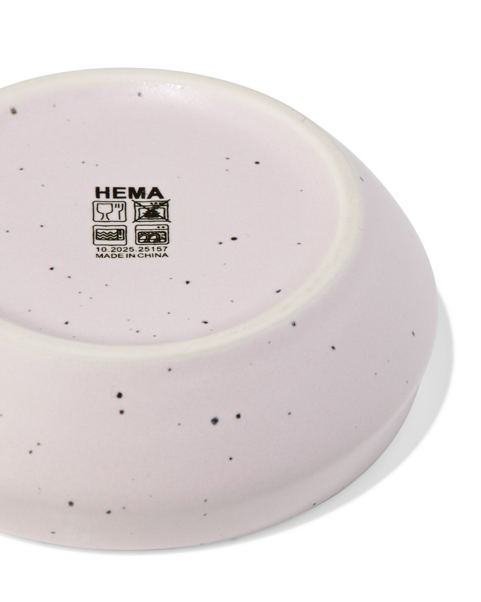 Eierbecher ⌀ 7,9 cm, Trend, Steingut, rosa, gesprenkelt - 9650351 - HEMA
