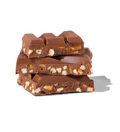 tablette de chocolat au lait caramel bretzel 180g - 10350034 - HEMA