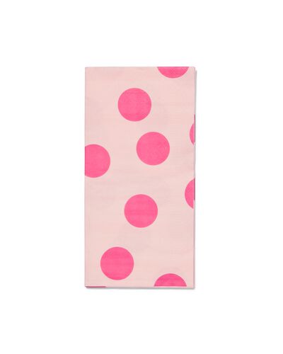 Servietten Punkt rosa 40x40cm &ndash; 12 St&uuml;ck - 14250207 - HEMA
