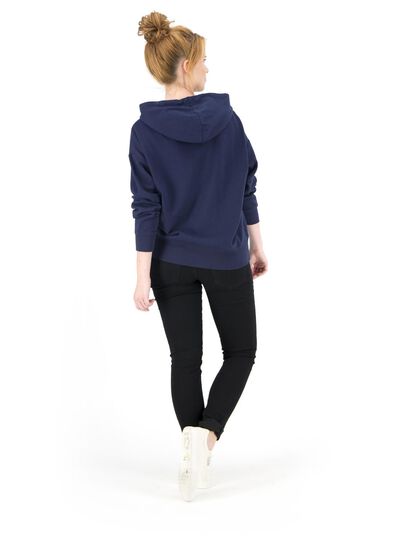 Damen-Kapuzensweatshirt dunkelblau dunkelblau - 1000015416 - HEMA