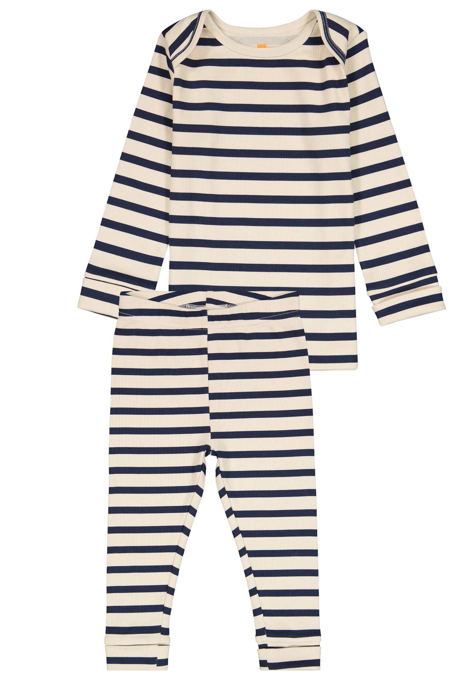 pyjama &eacute;volutif b&eacute;b&eacute; c&ocirc;te rayures beige - 1000029248 - HEMA