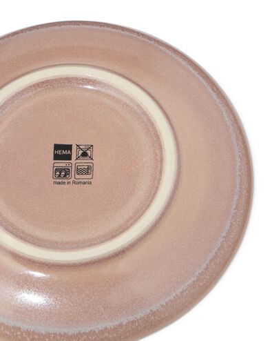 taartbord ⌀16cm Puur reactief glazuur taupe - 9650177 - HEMA