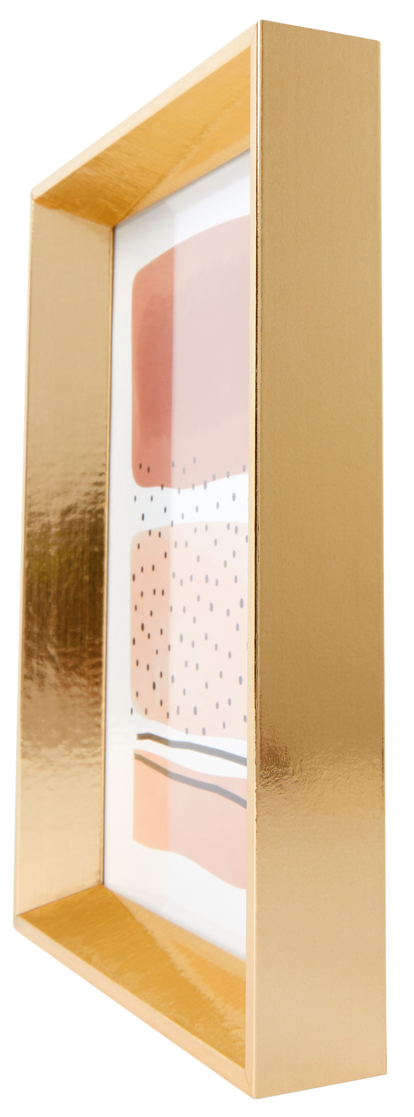 fotolijst hout 21x29.7 facetrand goud A4 goud - 13621071 - HEMA