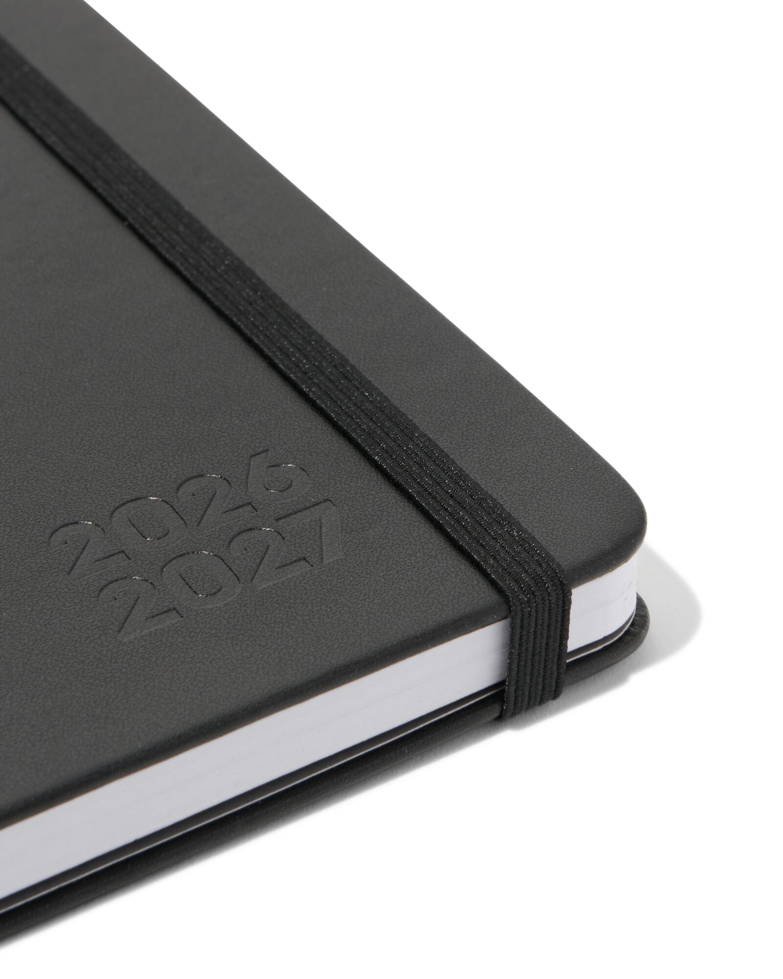 agenda scolaire 2026-2027 11x15,3cm faux cuir noir - 14505644 - HEMA