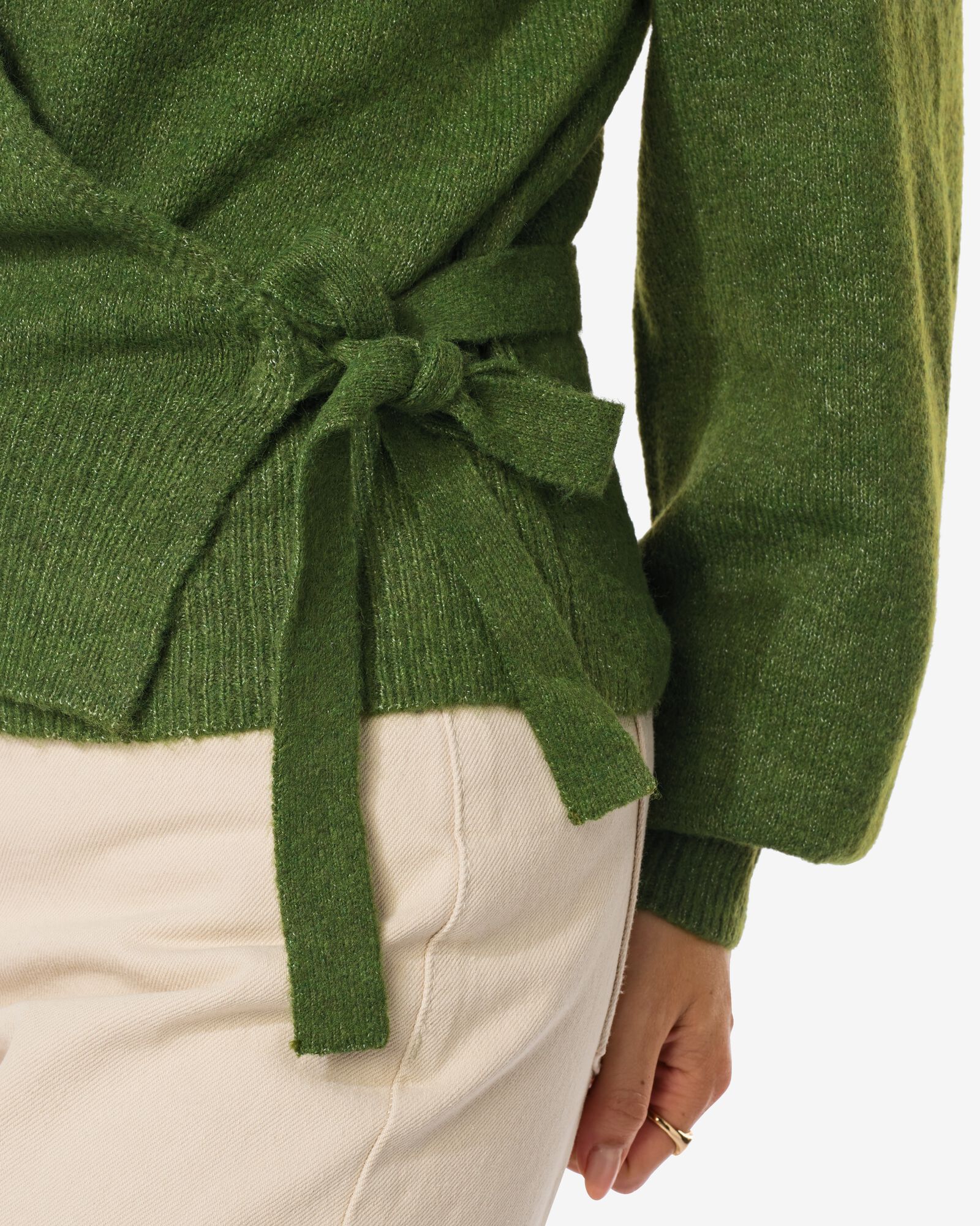 gilet cache-coeur femme Lana vert fonc&eacute; - 36277560DARKGREEN - HEMA