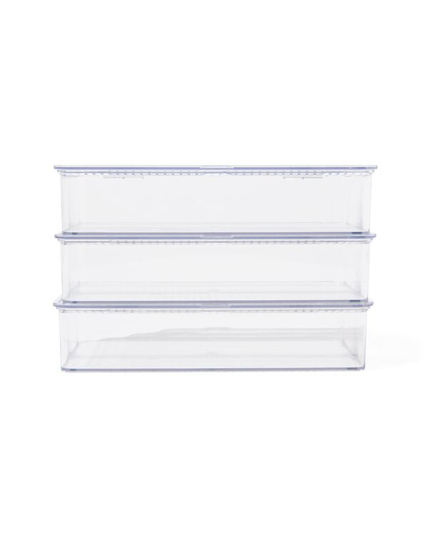 opbergdozen met deksel - 3 stuks - 39800031 - HEMA