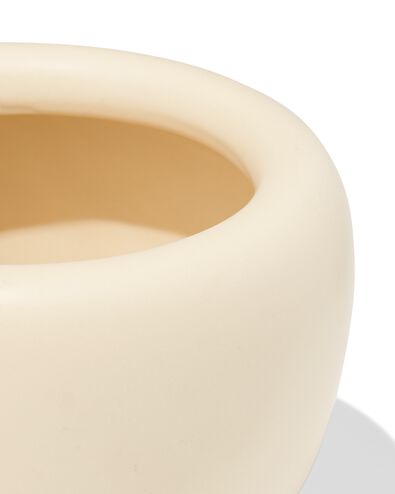 bloempot ⌀10x10.4cm keramiek cr&egrave;me - 13325077 - HEMA