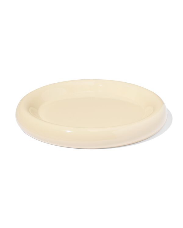 kaarsonderzetter ⌀20cm metaal cr&egrave;me - 13325102 - HEMA