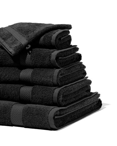 petite serviette 33x50 qualit&eacute; &eacute;paisse noir noir petite serviette - 5210134 - HEMA