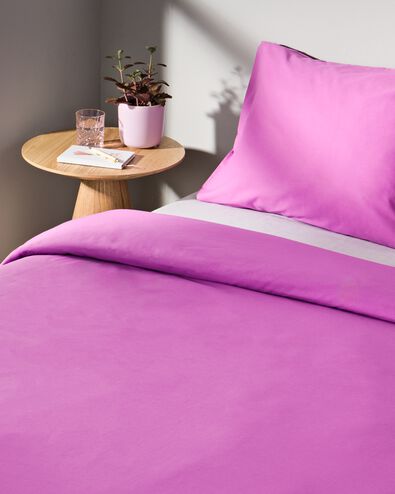 Bettbezug, 140 x 200/220 cm, weiche Baumwolle, Violett - 5750067 - HEMA