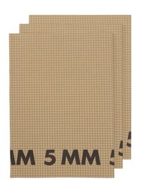 3 cahiers A4 à carreaux 5 mm - 14170055 - HEMA