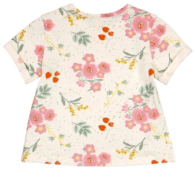 Newborn-T-Shirt, Blumen eierschalenfarben - 1000027739 - HEMA