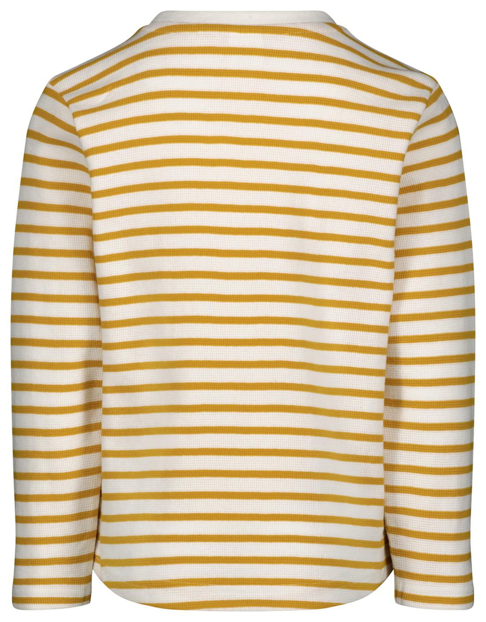 t-shirt enfant rayures jaune jaune - 1000026227 - HEMA