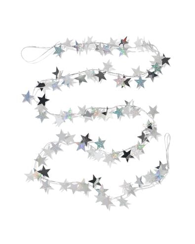 guirlande 2m &eacute;toiles argent&eacute;es - 25100284 - HEMA