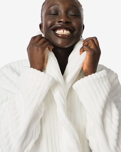 Bademantel Rippfleece wei&szlig; wei&szlig; - 23450035WHITE - HEMA