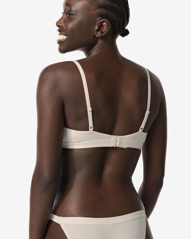 Triangel-Bralette, Mikro cremefarben S - 21900292 - HEMA