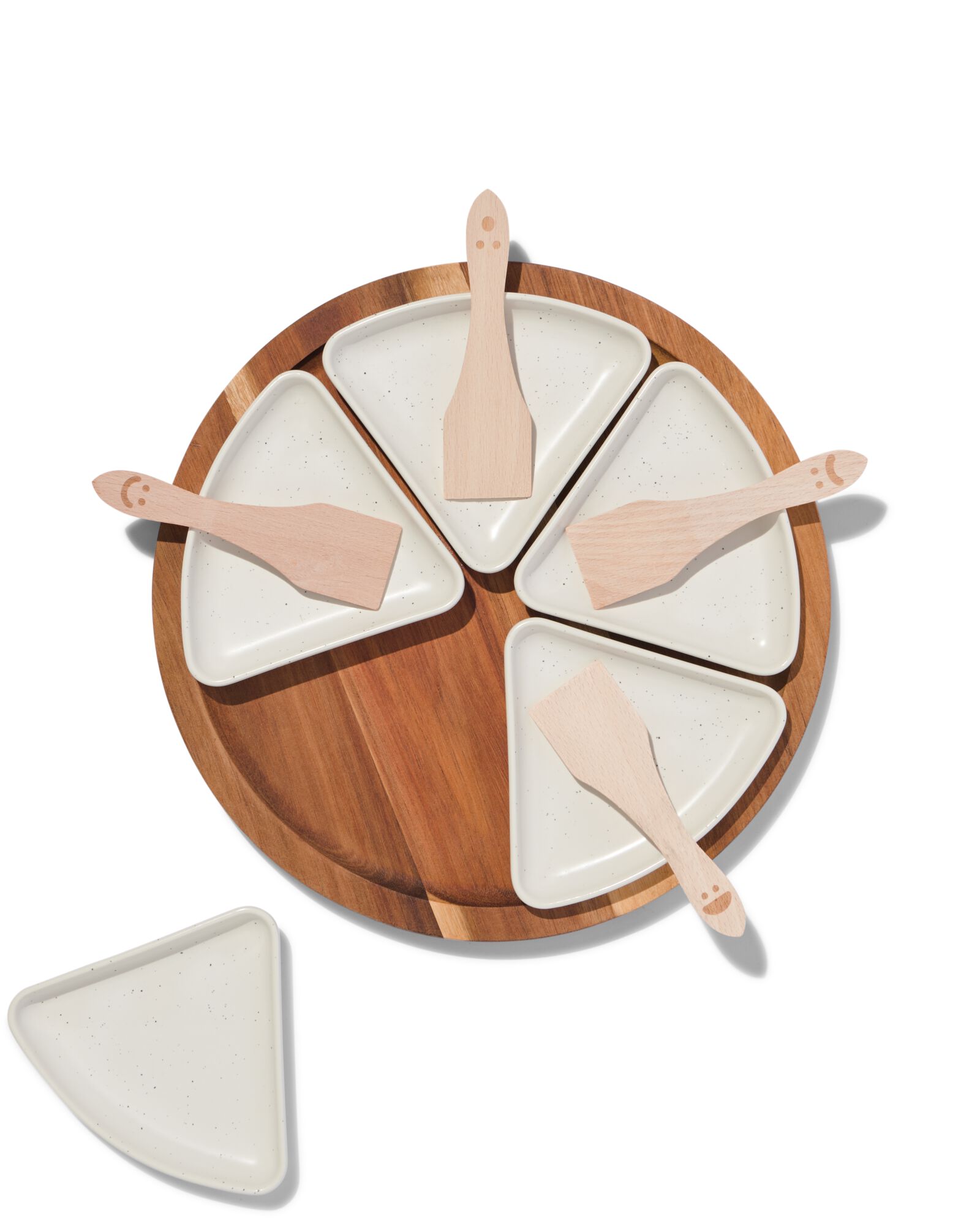 gourmet spatels hout - 4 stuks - 80890032 - HEMA