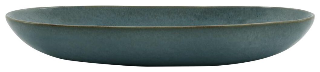 Schale Porto, oval, 30 cm, reaktive Glasur, blau - 9602312 - HEMA