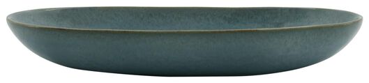 Schale Porto, oval, 30 cm, reaktive Glasur, blau - 9602312 - HEMA