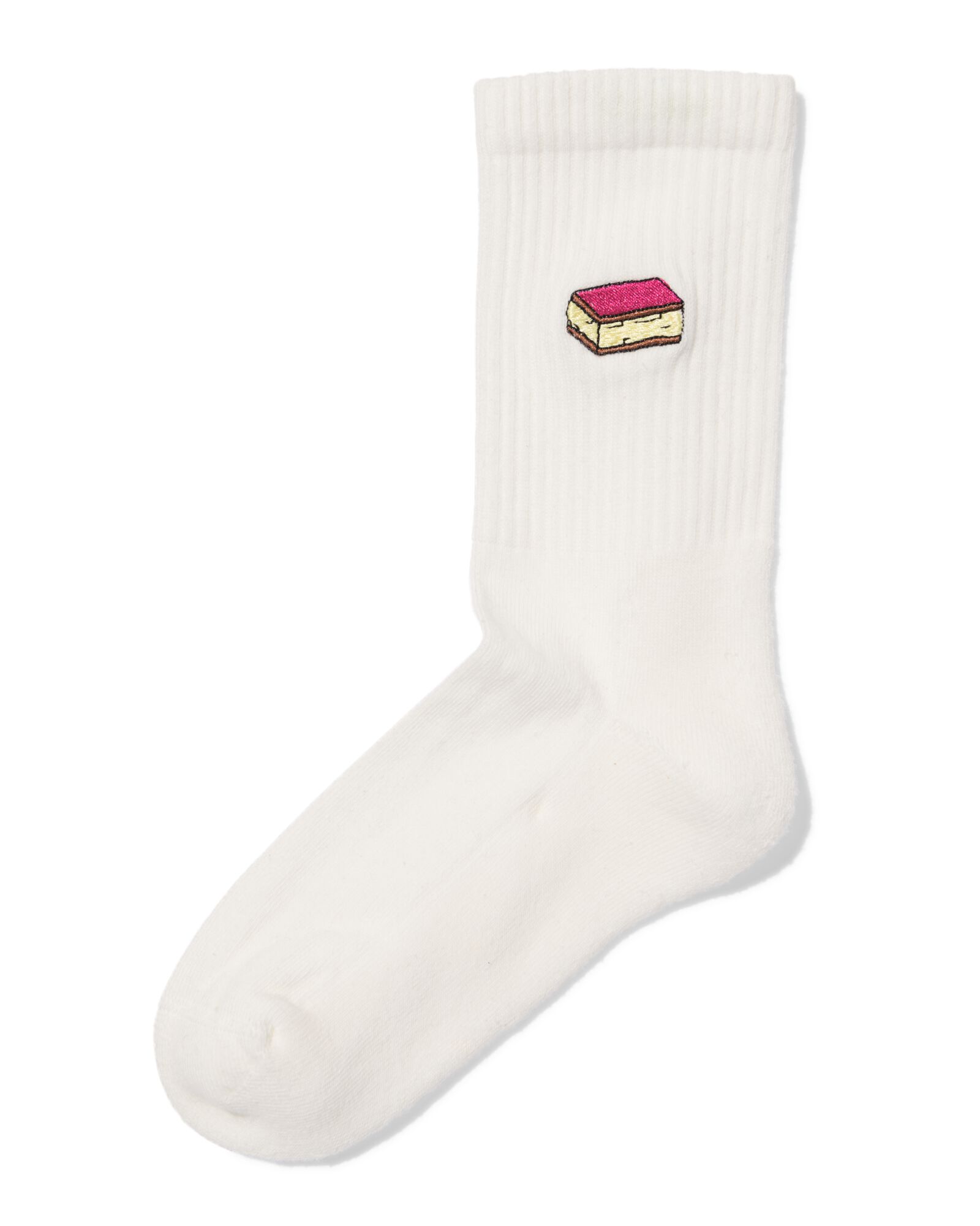 Socken f&uuml;r Erwachsene, Cremeschnitte wei&szlig; 43/46 - 4280883 - HEMA