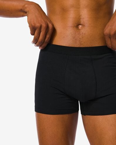 3er-Pack Herren-Boxershorts, kurz schwarz - 1000010253 - HEMA