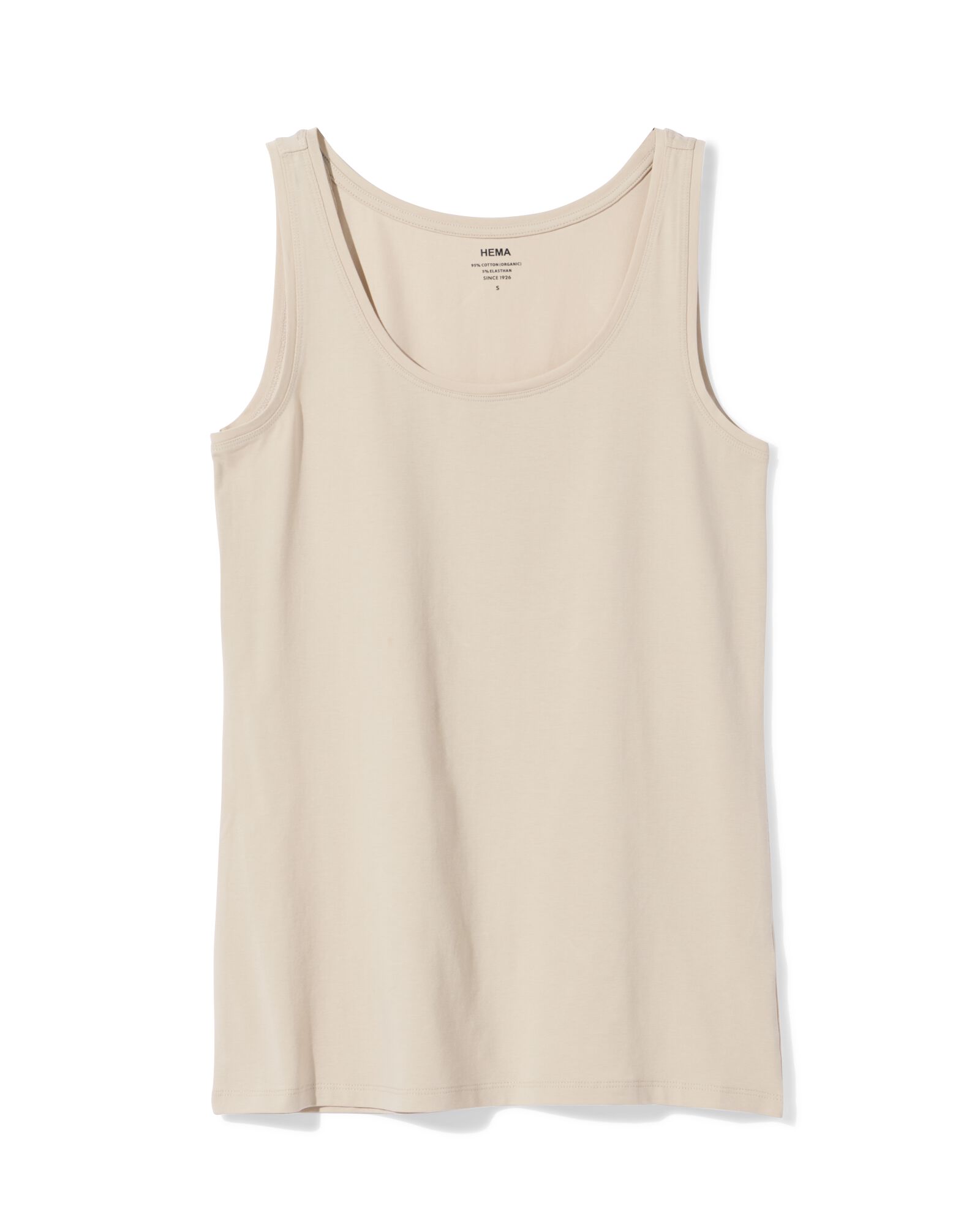 damessinglet Carry jersey zand zand - 36303180SAND - HEMA