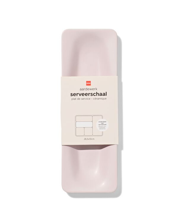 planche de service 28,5x2cm fa&iuml;ence rose - 9650392 - HEMA