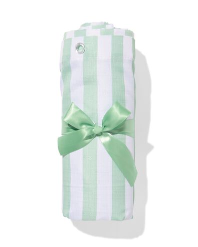 douchegordijn 180x200cm polyester linnenstructuur strepen - 80300172 - HEMA