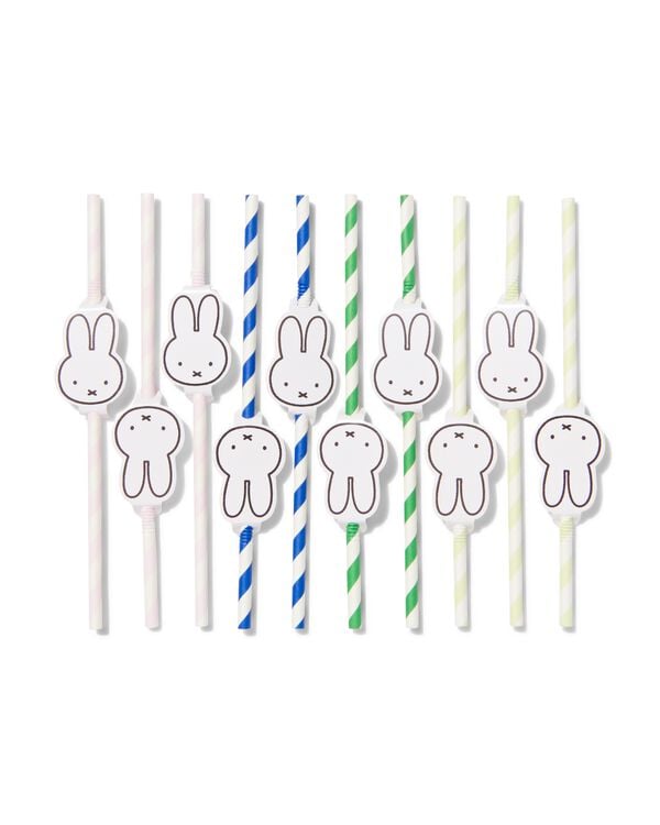 10 pailles en papier Miffy - 14210206 - HEMA