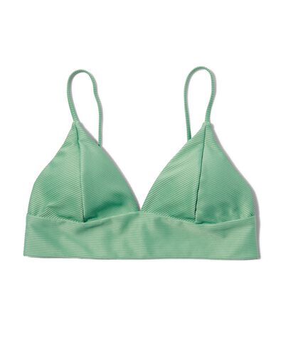 haut de bikini triangle 3-en-1 femme vert clair vert clair - 1000031100 - HEMA