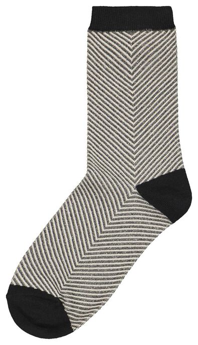 chaussettes femme zigzag paillette noir - 1000025208 - HEMA