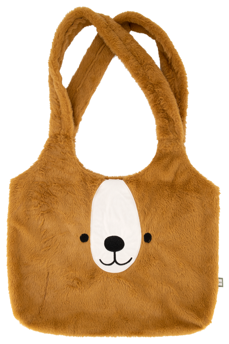 sac à bandoulière fluffy ours XL 32x45 - 61160005 - HEMA