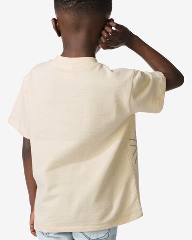 t-shirt enfant palmier &eacute;cru &eacute;cru - 30721006ECRU - HEMA