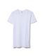 Herren-T-Shirt, Slim Fit, V-Ausschnitt , extralang, Bambus weiß XL - 34272738 - HEMA