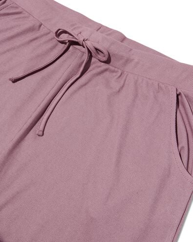 pantalon de pyjama femme avec viscose mauve L - 23400403 - HEMA