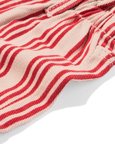 baby korte broek strepen rood - 33008070RED - HEMA