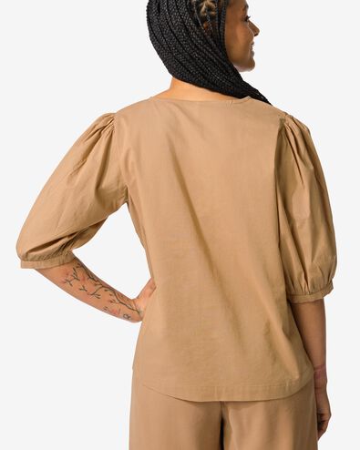 chemisier femme Sophie  marron moyen - 36200360MIDBROWN - HEMA