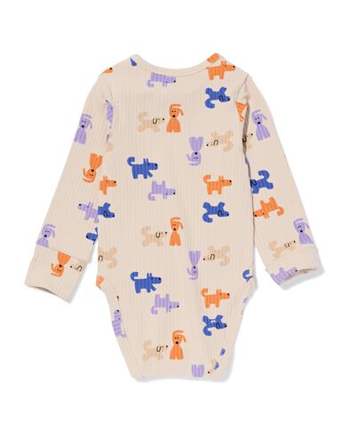 Mitwachsender Strampler ecovero&trade; Hunde eierschalenfarben eierschalenfarben - 33307250OFFWHITE - HEMA