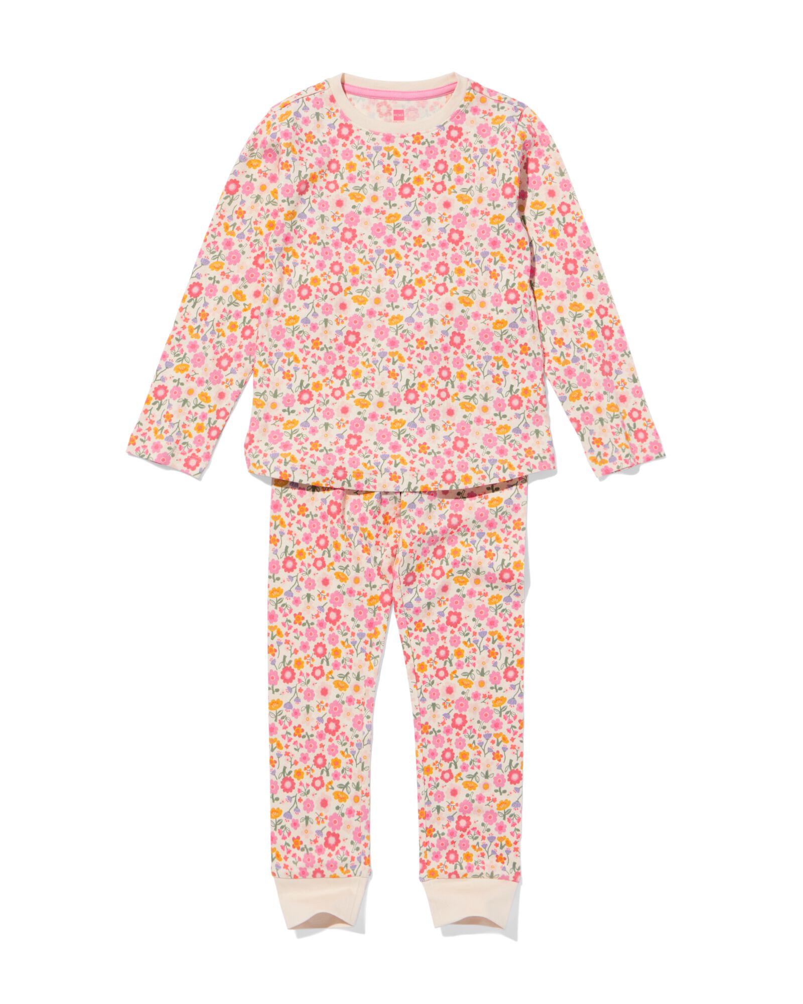 pyjama enfant c&ocirc;tel&eacute; &agrave; fleurs multicolore multicolore - 23002660MULTICOLOUR - HEMA