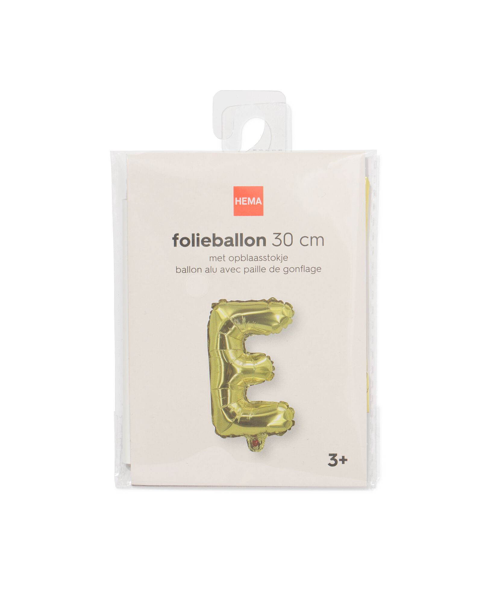 ballon aluminium lettre E 30cm dor&eacute; - 14260035 - HEMA