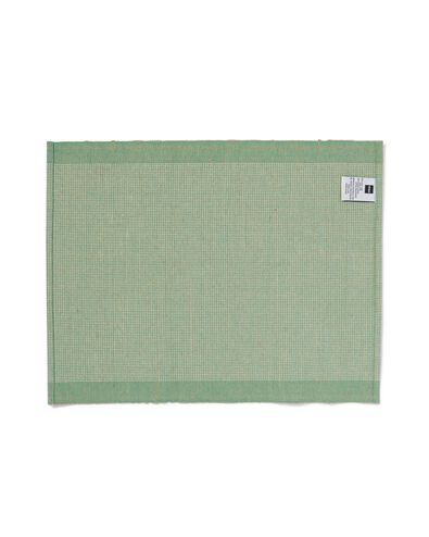 placemats met jute 35x45 groen met strepen - 2 stuks - 5330285 - HEMA