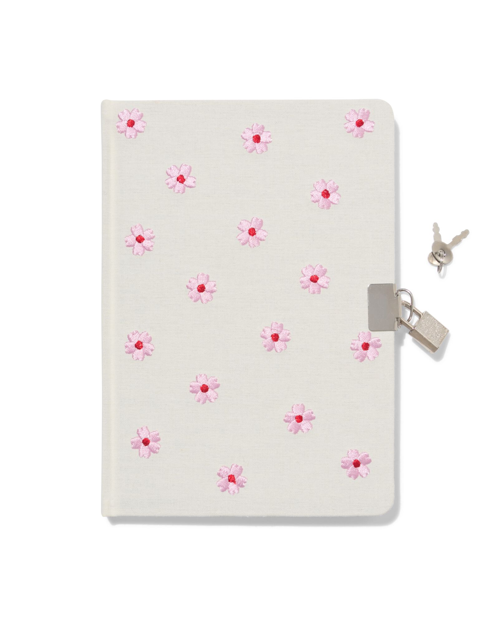 agenda 21,2x15cm cadenas broderie fleurs - 61104529 - HEMA